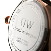 Daniel Wellington Dapper Cornwall White Dial Black Nylon Strap Watch For Women - DW00100263