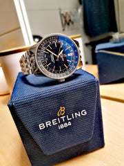 Breitling Navitimer Automatic 41mm Black Dial Silver Steel Strap Watch for Men - A17326241B1A1